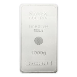 1 Kg Silber Münzbarren StoneX - 999,9 Feinsilber